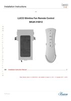 Lucci 210012 UC7216T 433MHz Slimline Ceiling Fan Remote Control